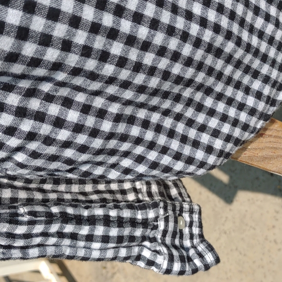 BP Button Down Gingham Shirt Cotton S - Picture 7 of 10